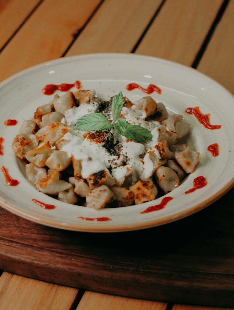 20-Min Lamb Manti Skillet