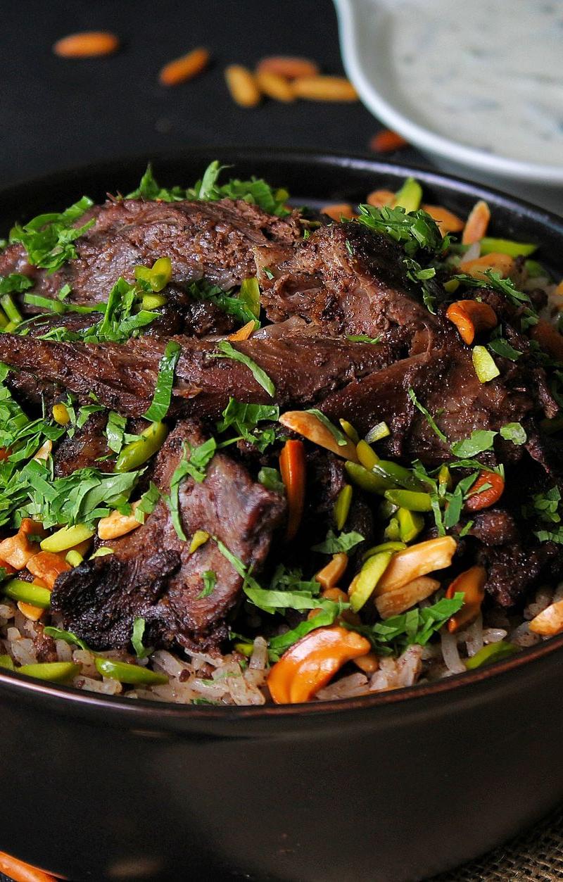 30-Min Lamb Maqluba with Crispy Rice