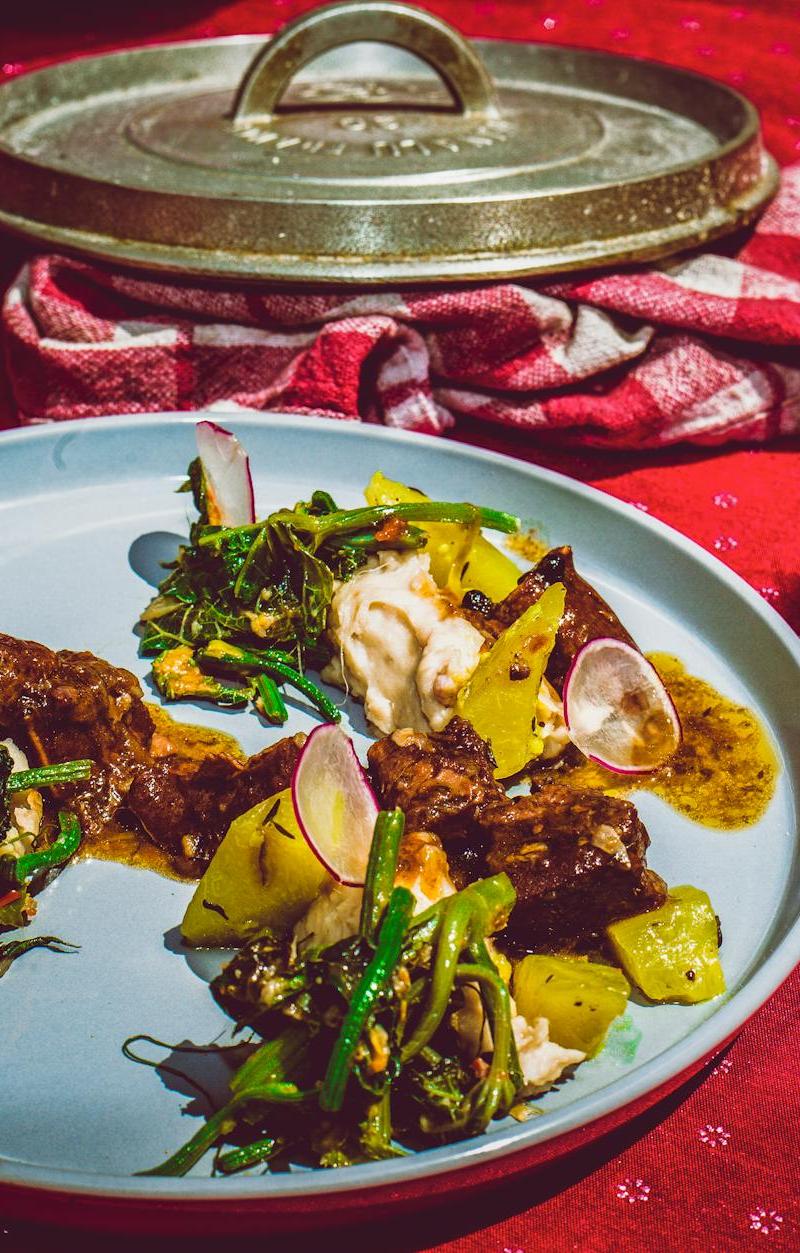 25-Min Lamb in Red Wine Sauce