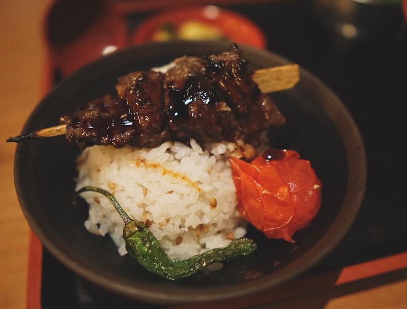 Sheet-Pan Lamb Shish Kebab with Rice & Charred Veg