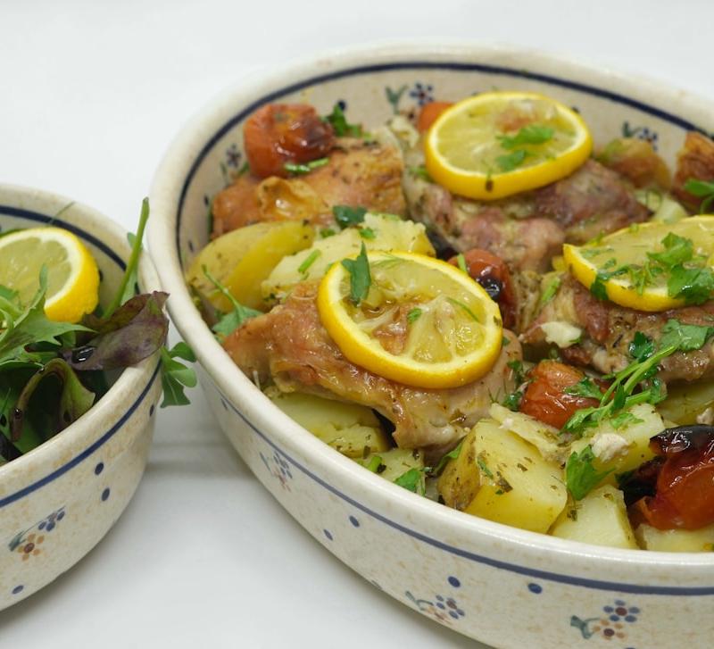 Lamb Souvlaki with Lemon & Oregano