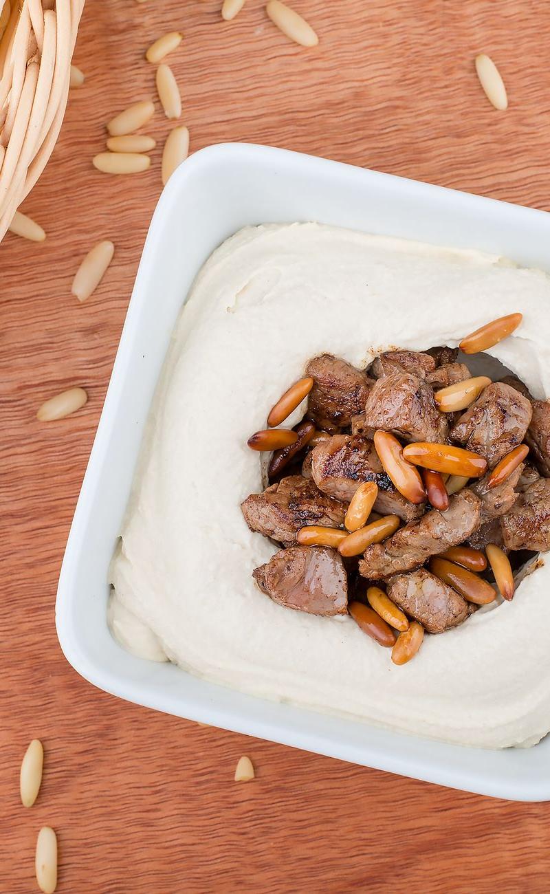 Lamb-Topped Hummus