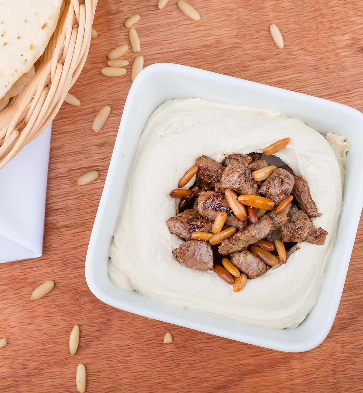 Lamb-Topped Hummus