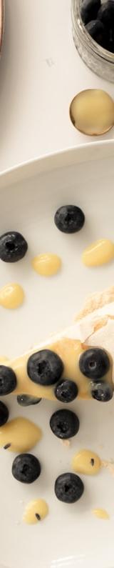 Lemon Blueberry Pavlova Nests