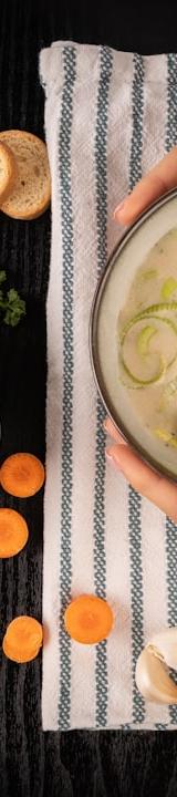 25-Min Lemon Chicken Soup with Crispy Croutons