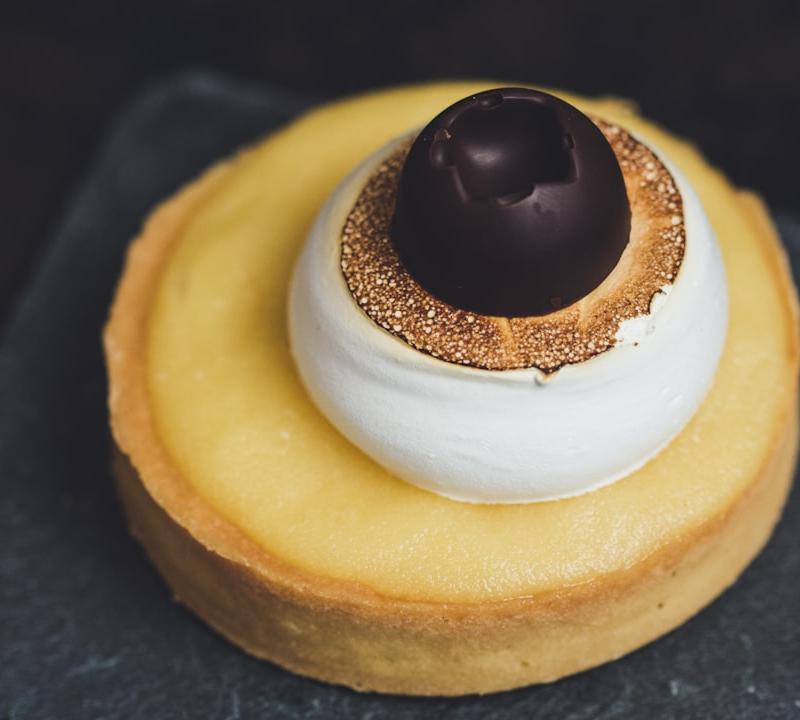 25-Minute Lemon Curd Tart with Torched Meringue