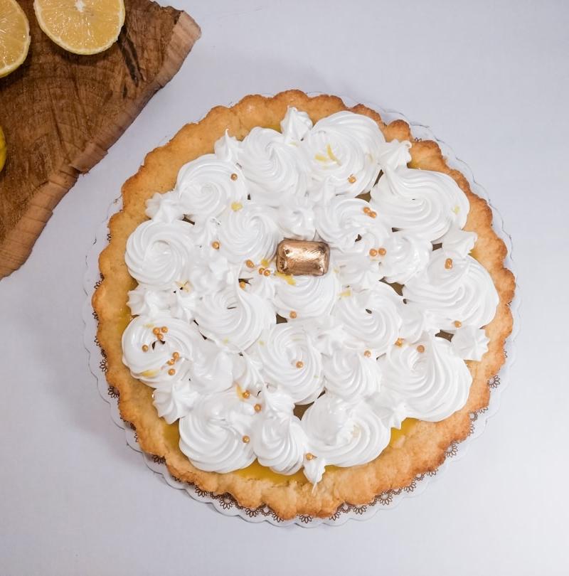 15-Min Lemon Curd Tart with Torched Meringue