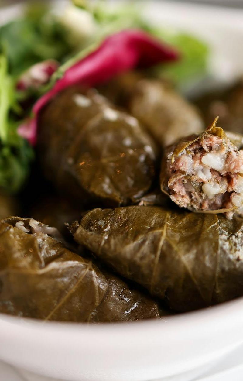 20-Min Lemon Dolmades & Tomato Salad