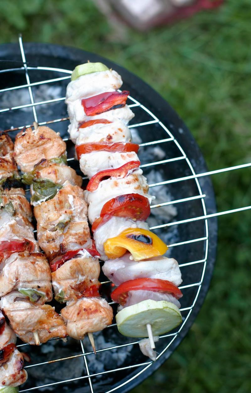 Lemon Garlic Chicken Souvlaki