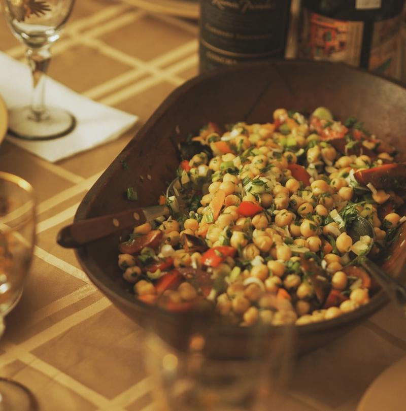 Lemon Herb Chickpea Salad