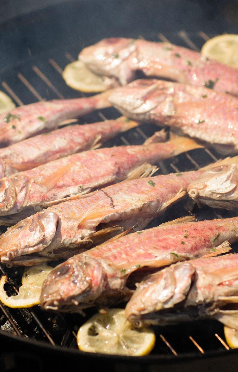 Lemon Herb Grilled Fish with Charred Lemon