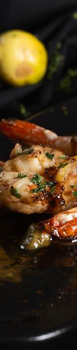 Lemon Herb Shrimp Souvlaki with Crispy Edges