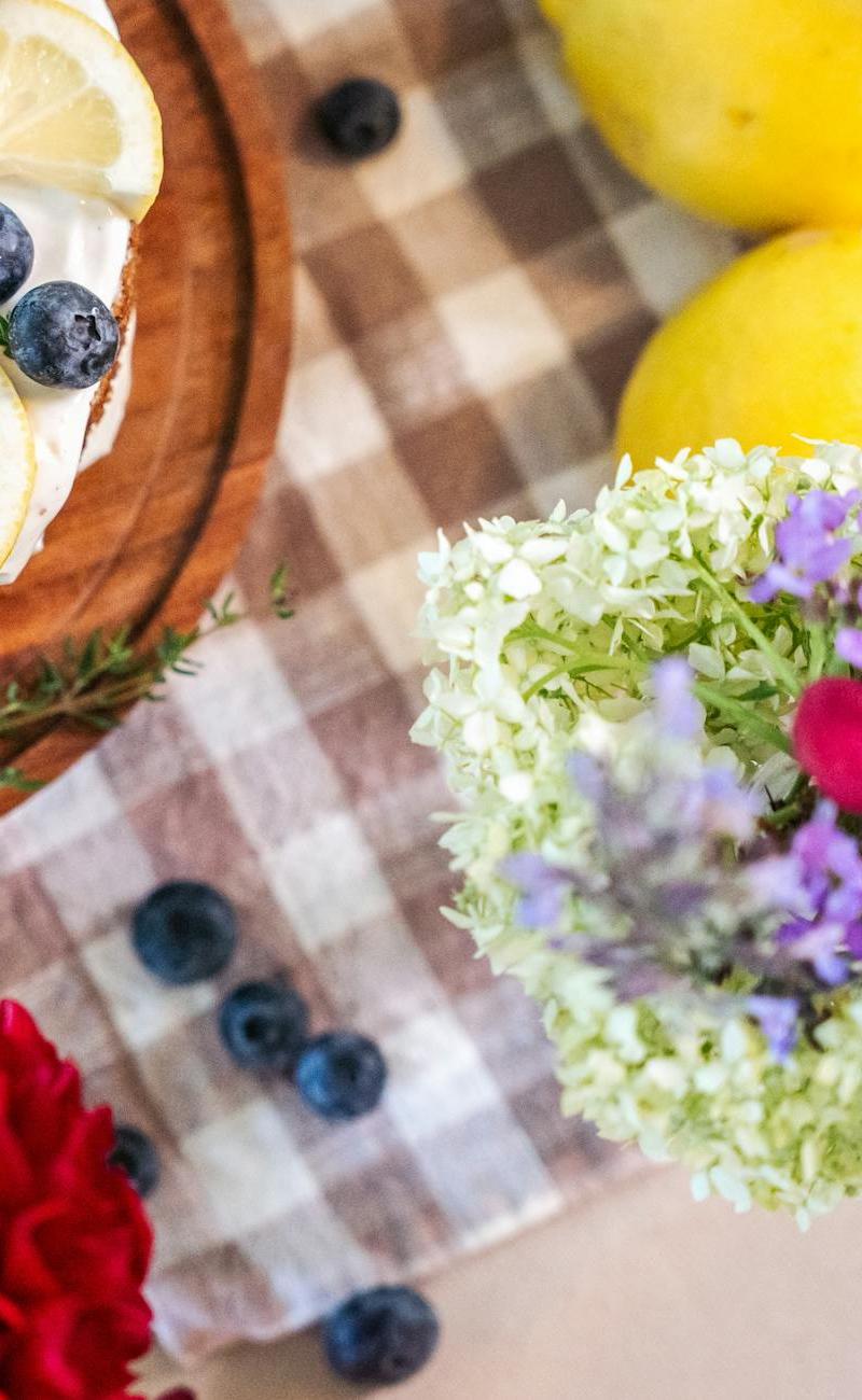 10-Min Lemon Ricotta Cake with Fresh Berries