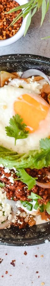 Loaded Breakfast Skillet with Spicy Eggs
