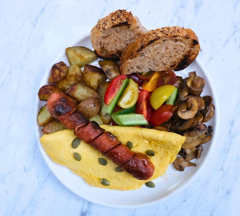 Loaded Breakfast Skillet with Eggs & Sausage