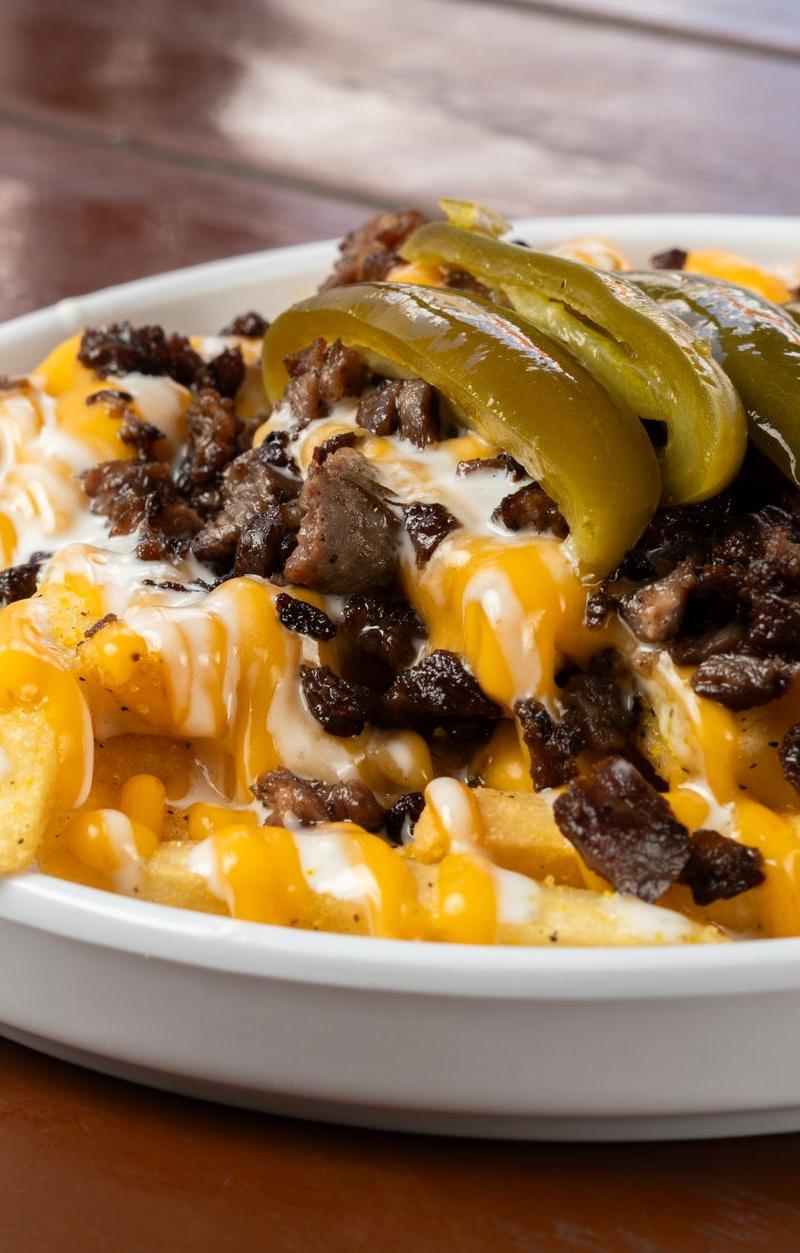 5-Minute Loaded Queso Beef Fries