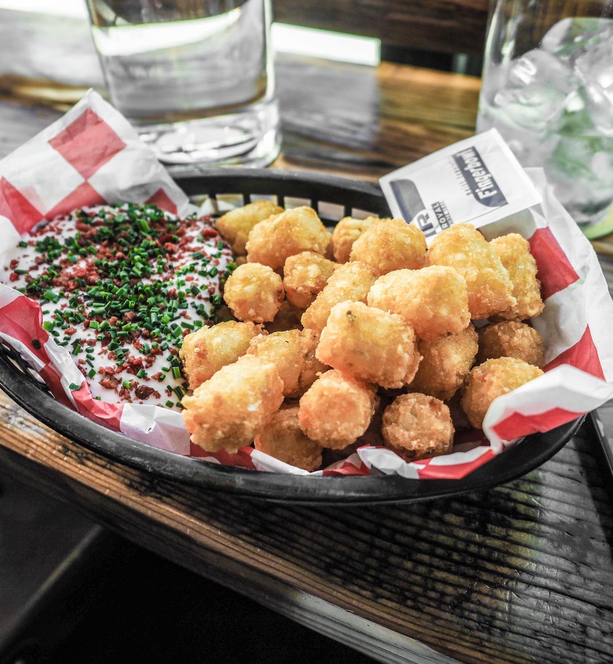 Loaded Tater Tots with Bacon Sour Cream