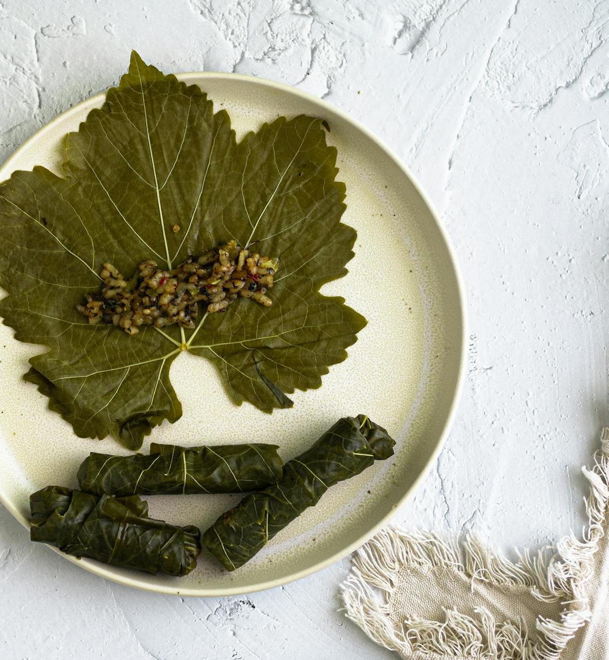 20-Min Mahshi — Stuffed Grape Leaves