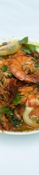 Malaysian Asam Laksa with Shrimp