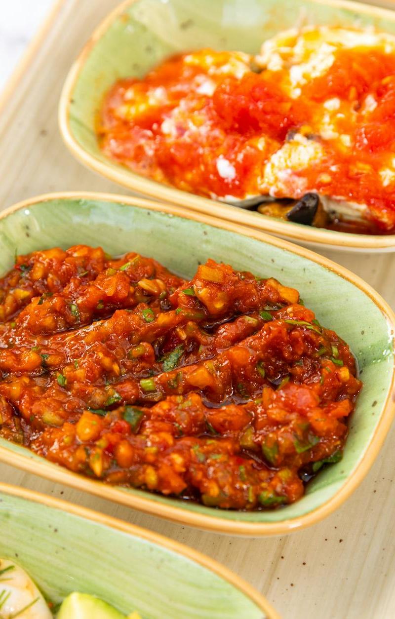 Matbucha — Charred Tomato & Pepper Dip