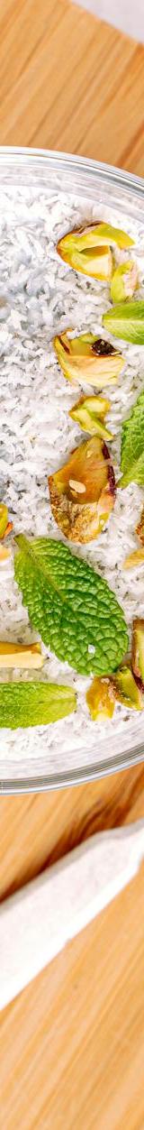 Matcha Coconut Chia Pudding with Pistachios