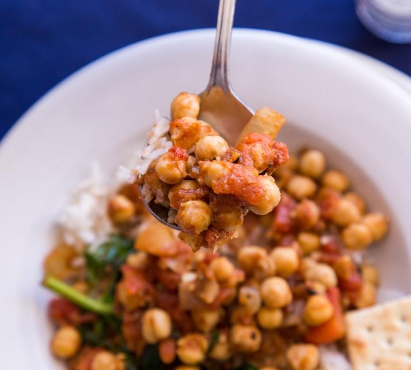 Mediterranean Chicken and Chickpea Stew