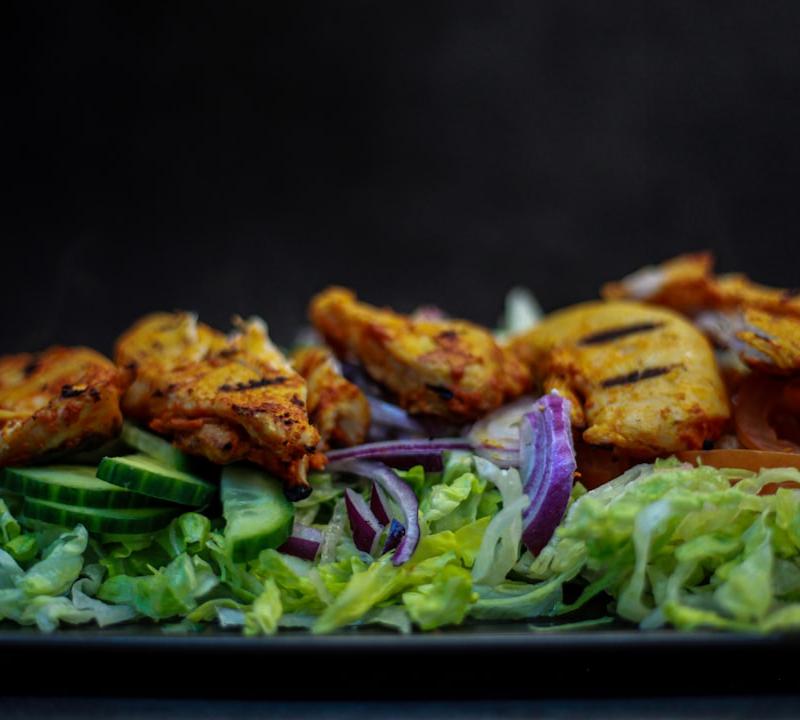 Mediterranean Chicken Kebab Plate