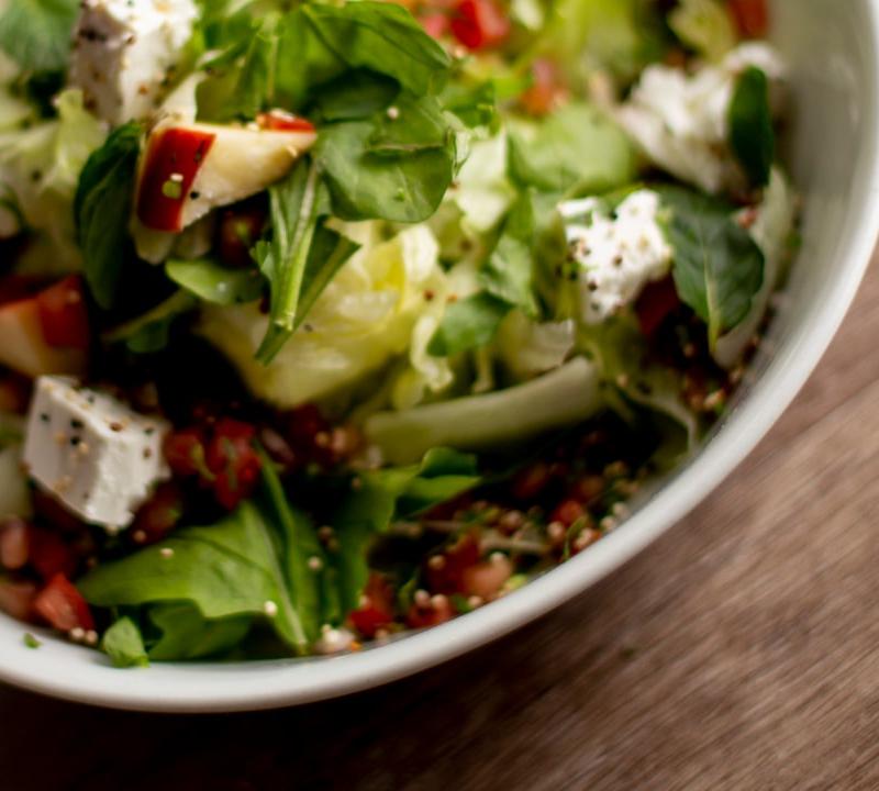 Mediterranean Lentil & Feta Salad