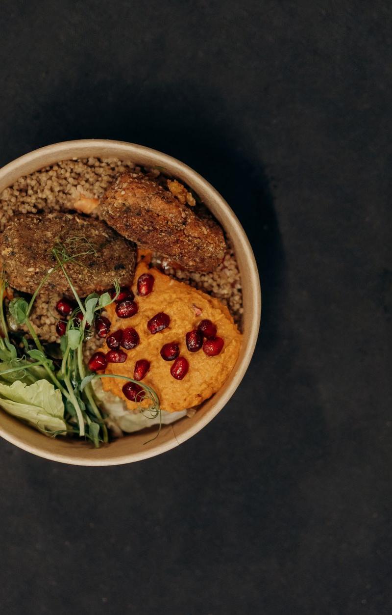 Mediterranean Roasted Veggie Grain Bowl