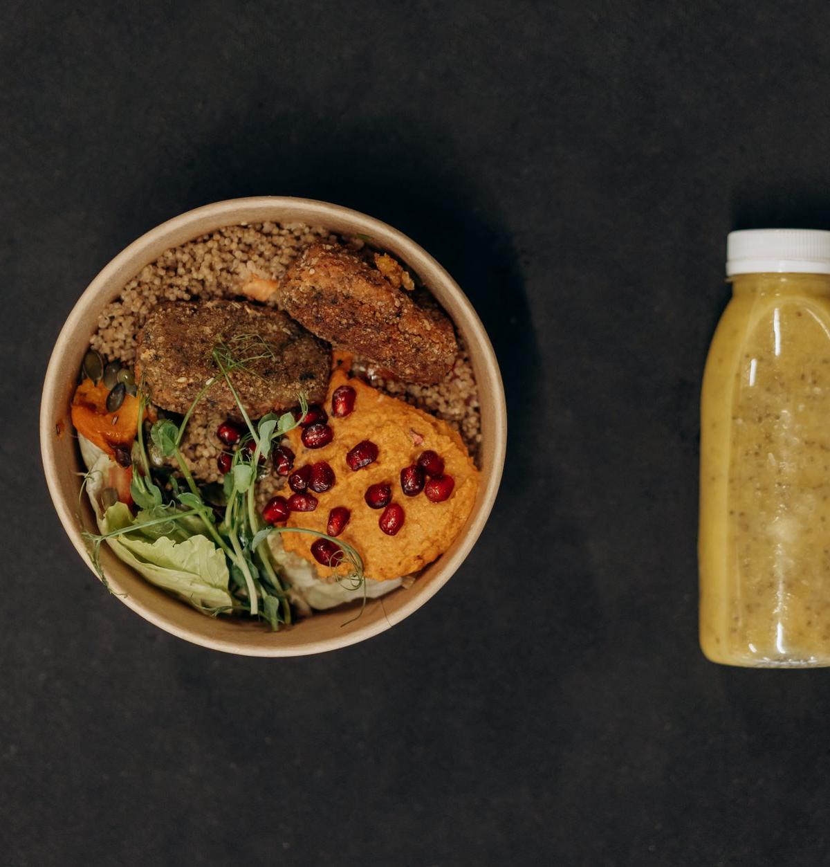Mediterranean Roasted Veggie Grain Bowl