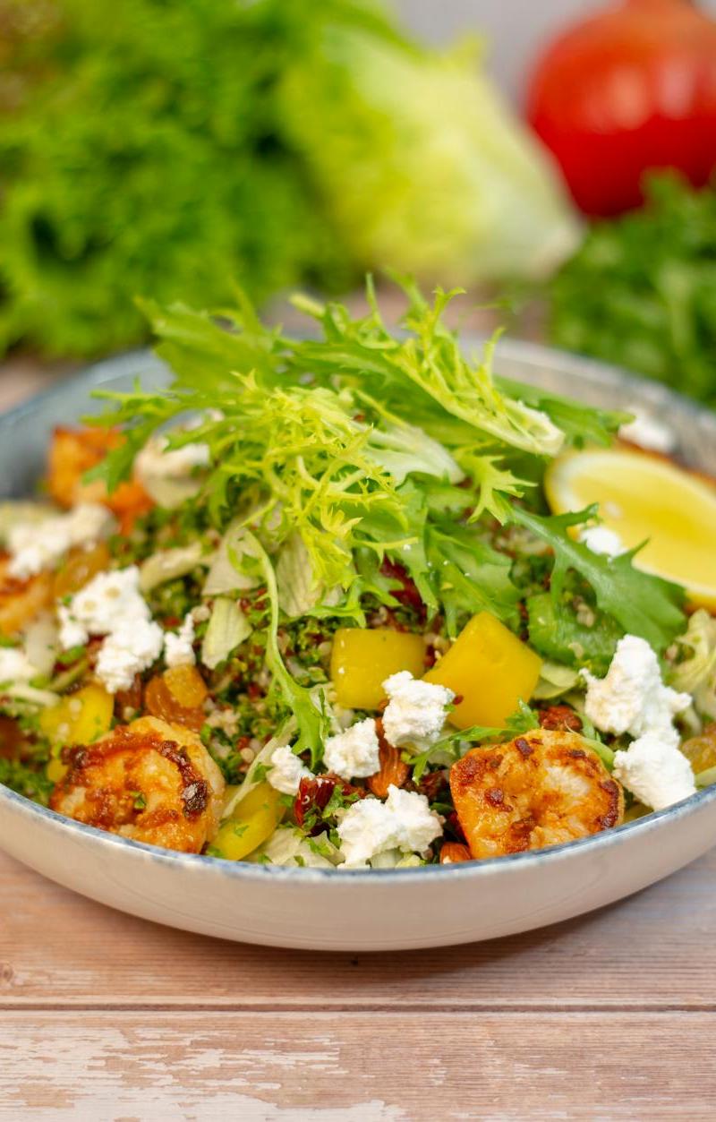 20-Min Mediterranean Shrimp Bowl
