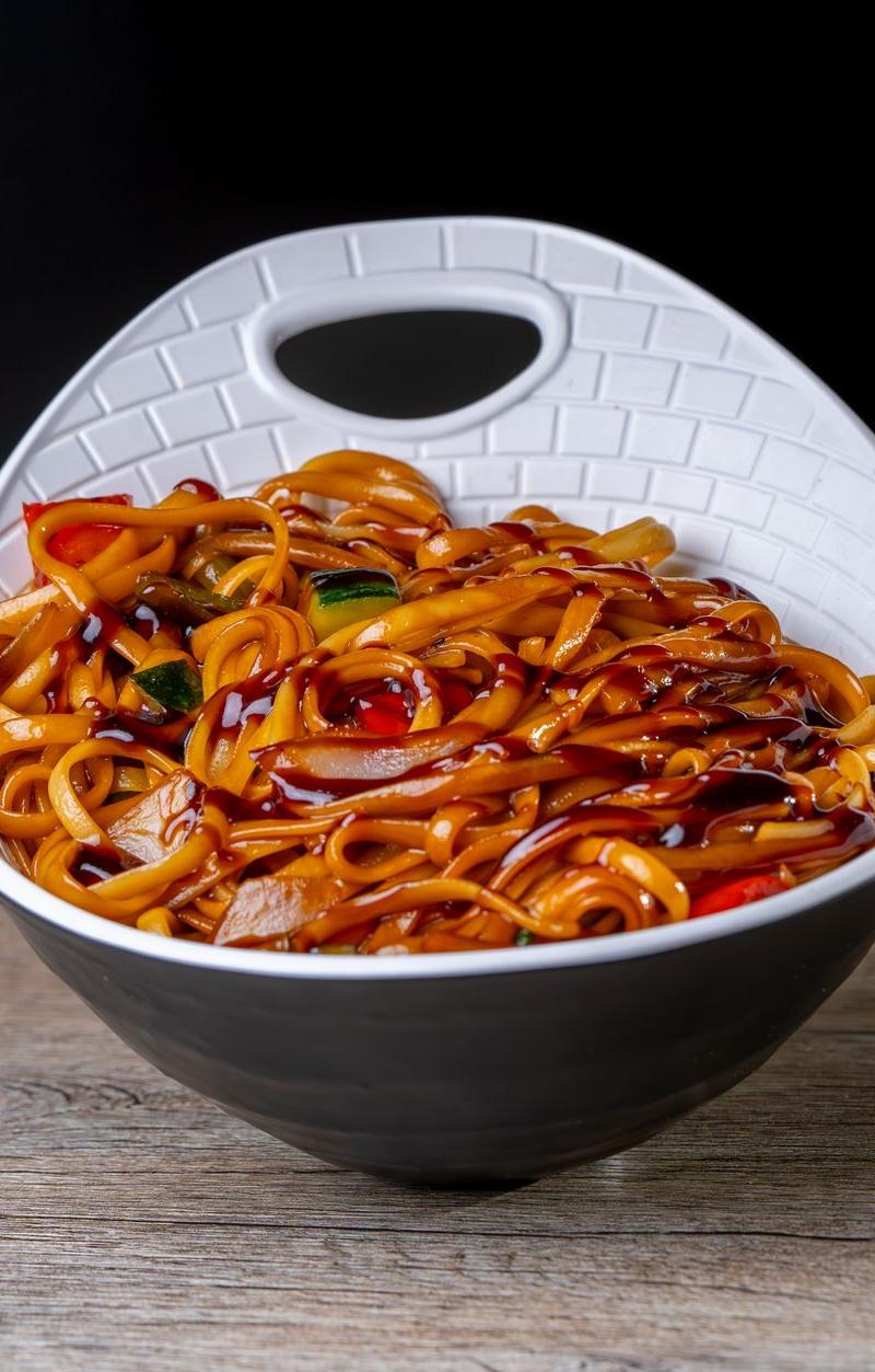 20-Min Mee Goreng with Crispy Chicken