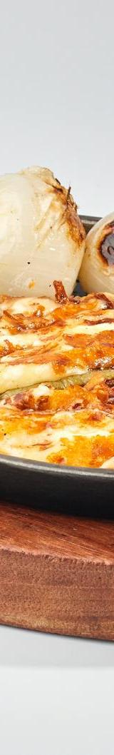 Melted Oaxaca Cheese with Grilled Vegetables