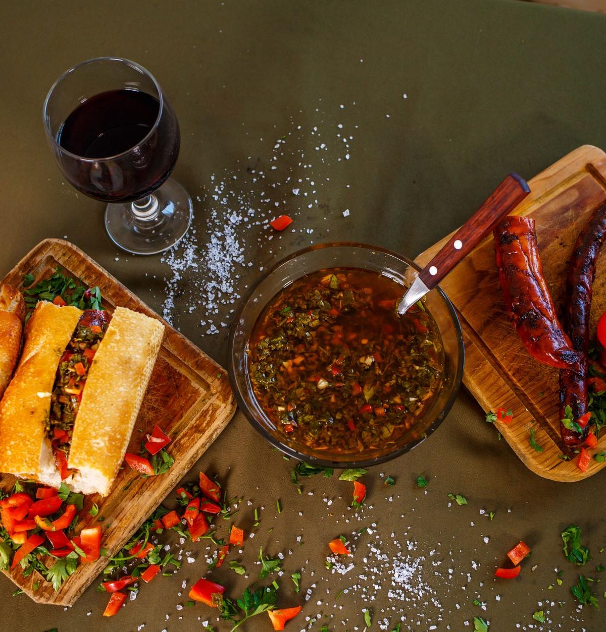 Merguez Sandwich with Charred Peppers