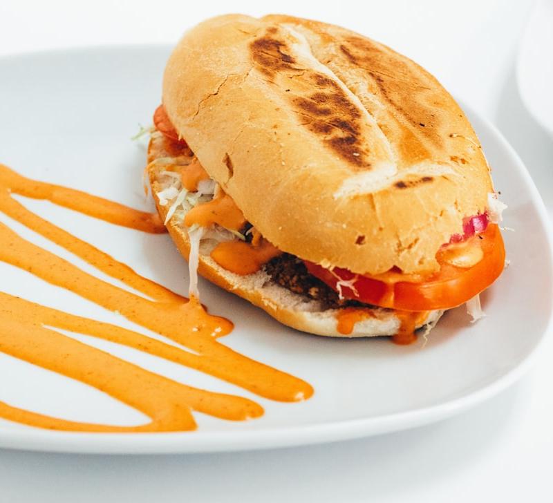 Merguez Sandwich with Harissa Aioli