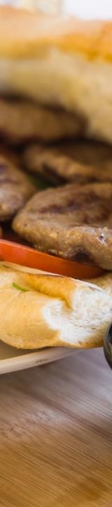 Merguez Sandwich with Harissa Aioli