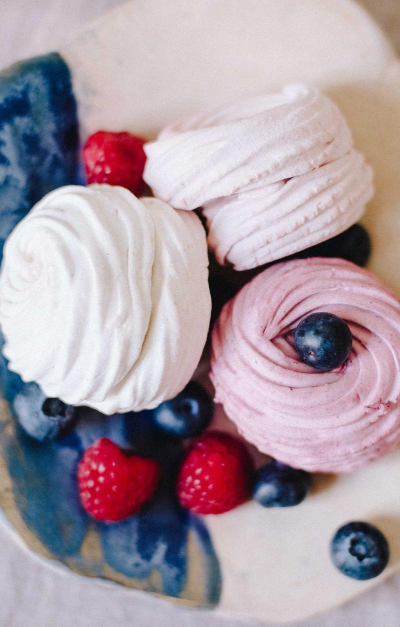 10-Minute Meringue Nests with Whipped Cream & Berries