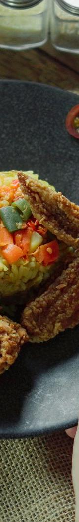 Messy Nasi Goreng with Crispy Chicken & Sambal