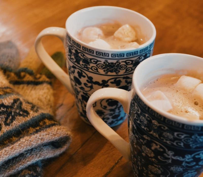 Mexican Hot Chocolate with Cinnamon & Marshmallows