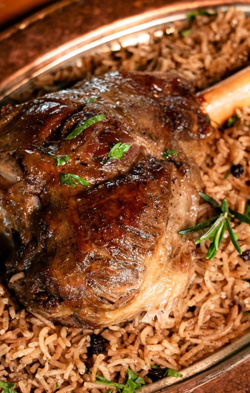 Middle Eastern Braised Lamb Shanks