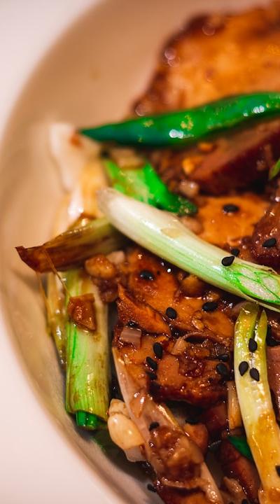 Miso Chicken with Scallions & Sesame