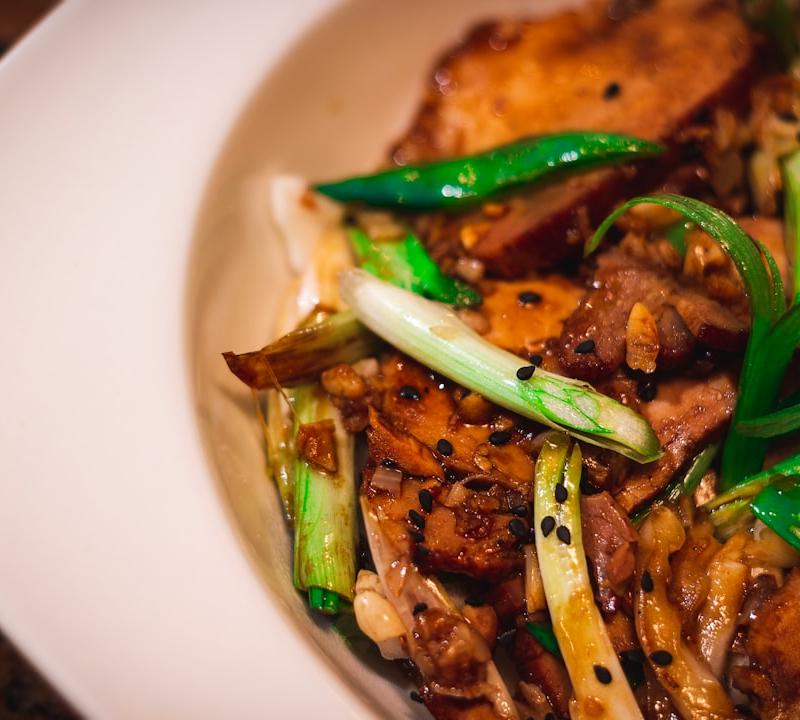 Miso Chicken with Scallions & Sesame