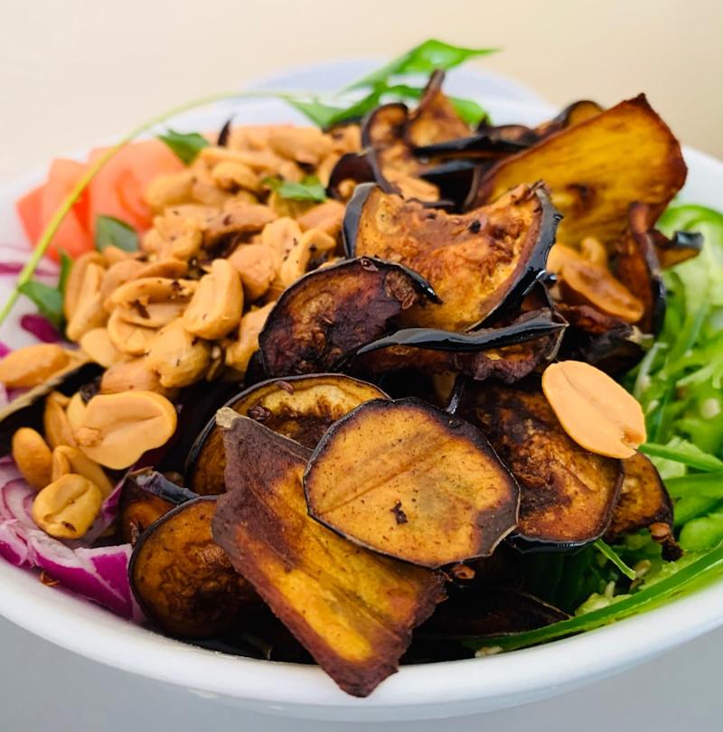 Miso Glazed Eggplant Bowl