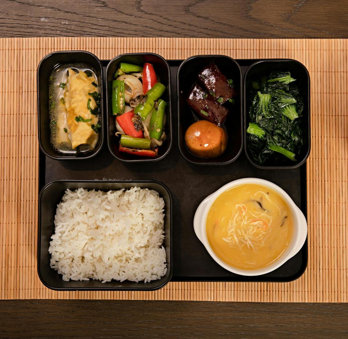 Miso Glazed Eggplant with Rice & Greens