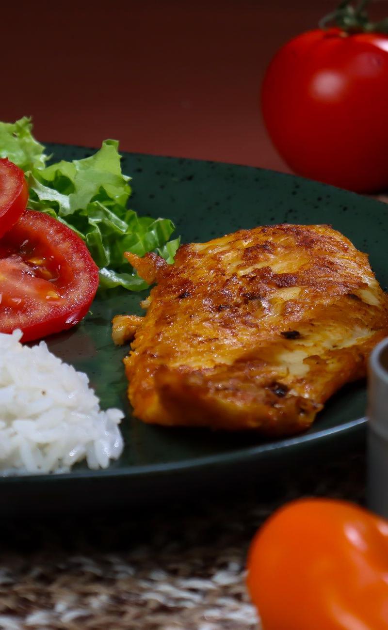 Mojo Chicken Plate — Grilled Cuban Pollo with Rice & Salad