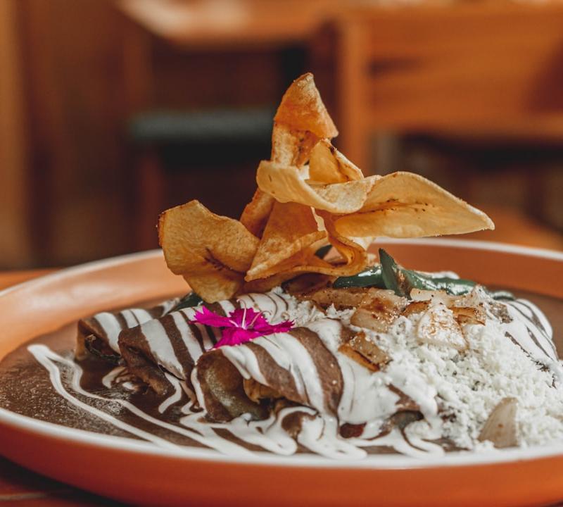 20-Min Mole Negro Chicken Tamal Stack