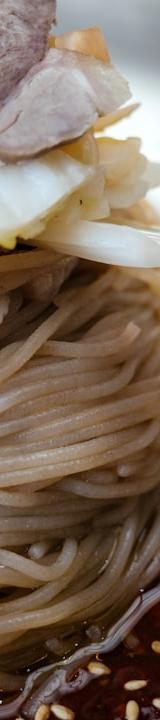Chilled Korean Buckwheat Noodle Soup