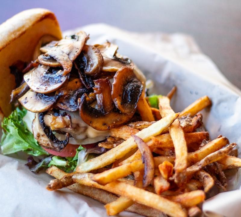 Mushroom Swiss Burger
