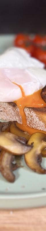 Mushroom Toast with Poached Egg