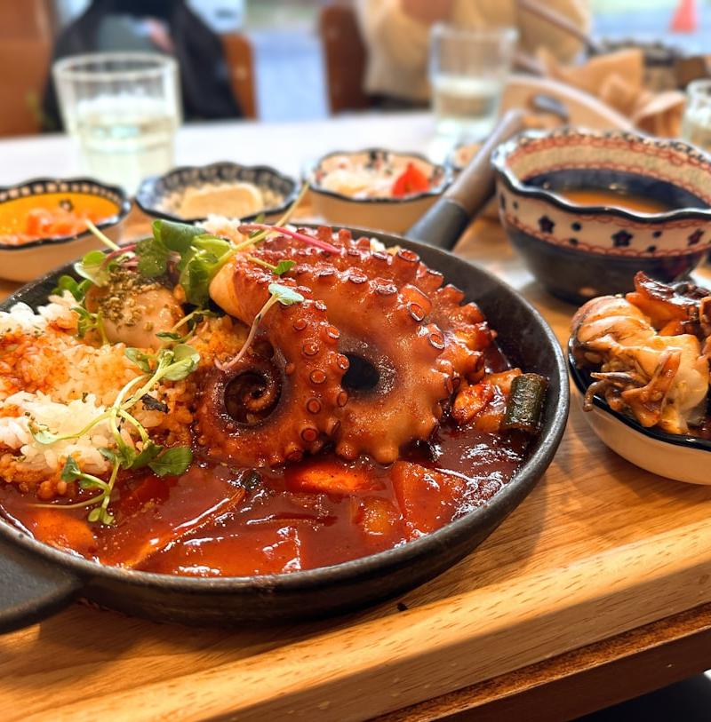 Nakji Jeongol (Spicy Octopus Hot Pot)